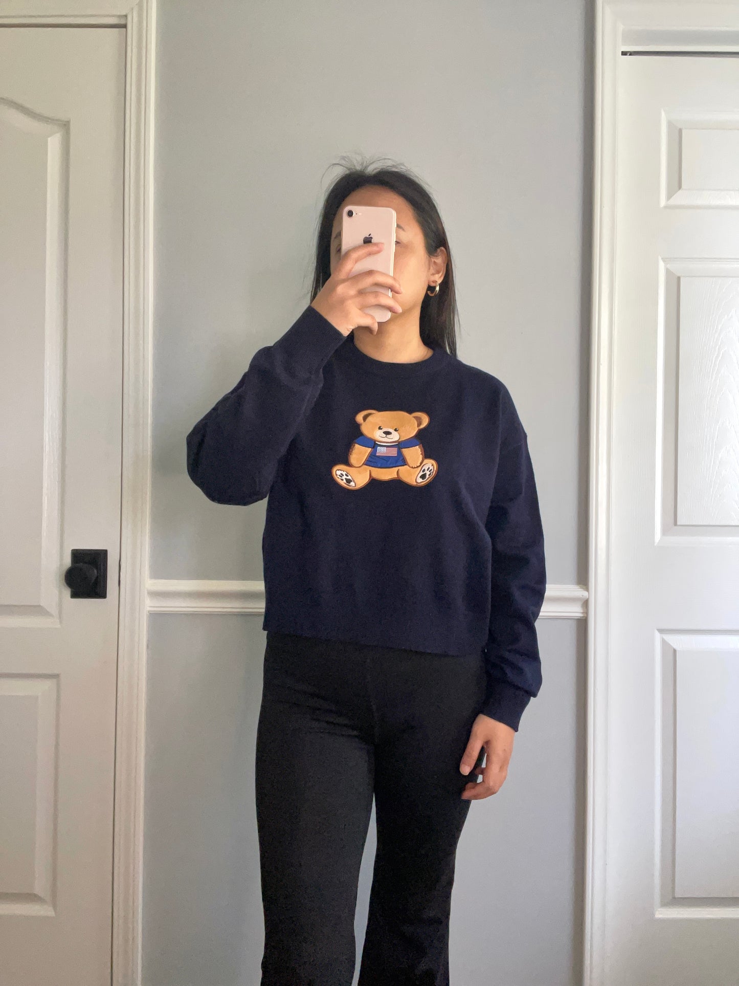 Navy Bear Sweater