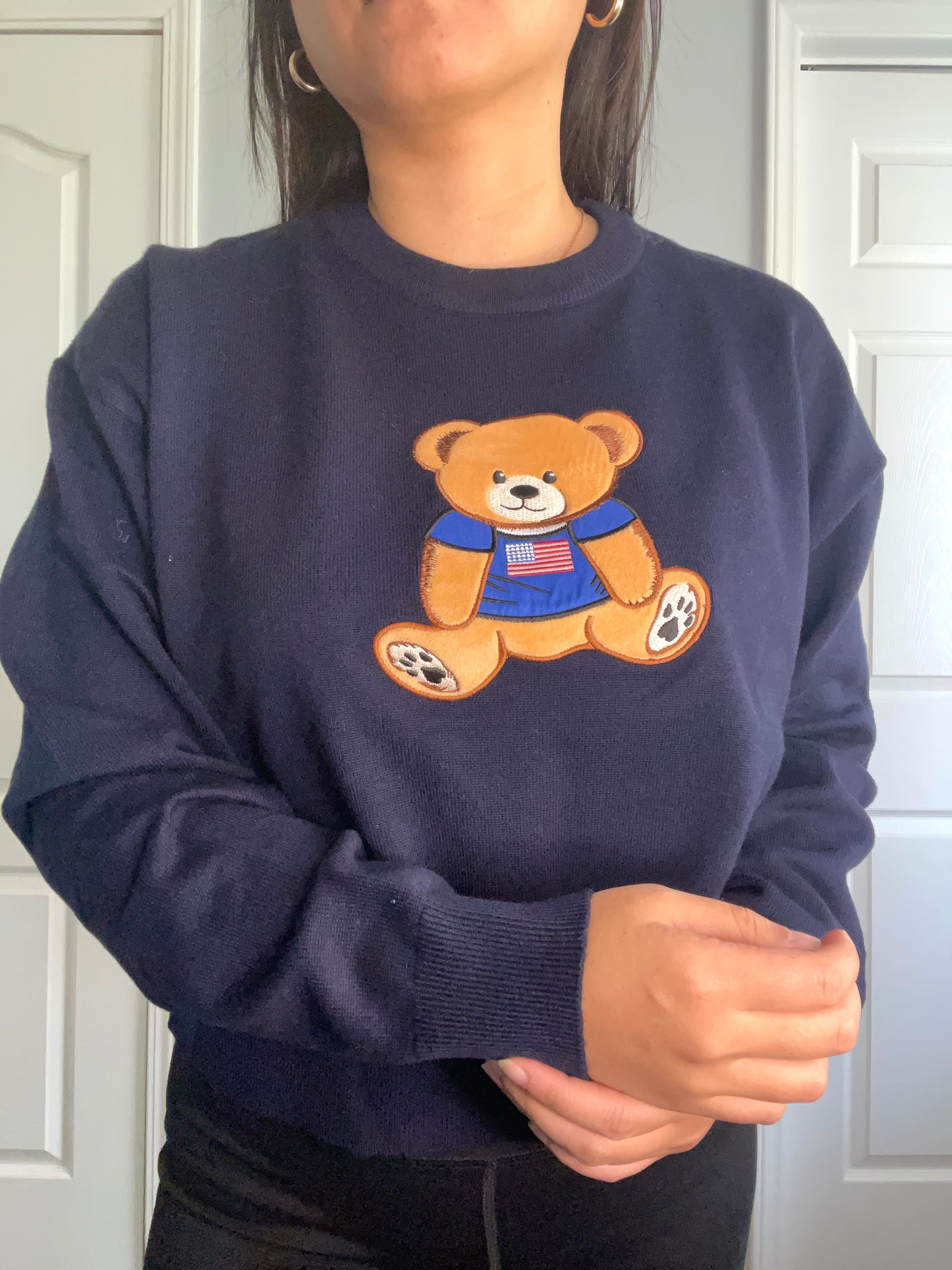 Navy Bear Sweater